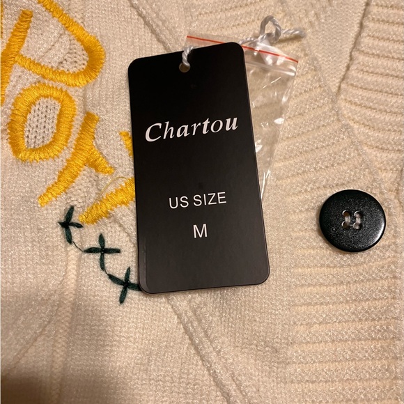 Cable Knit Long Sleeve Open Front Cardigan Sheep V-Neck Button Down Sweater - Picture 7 of 15